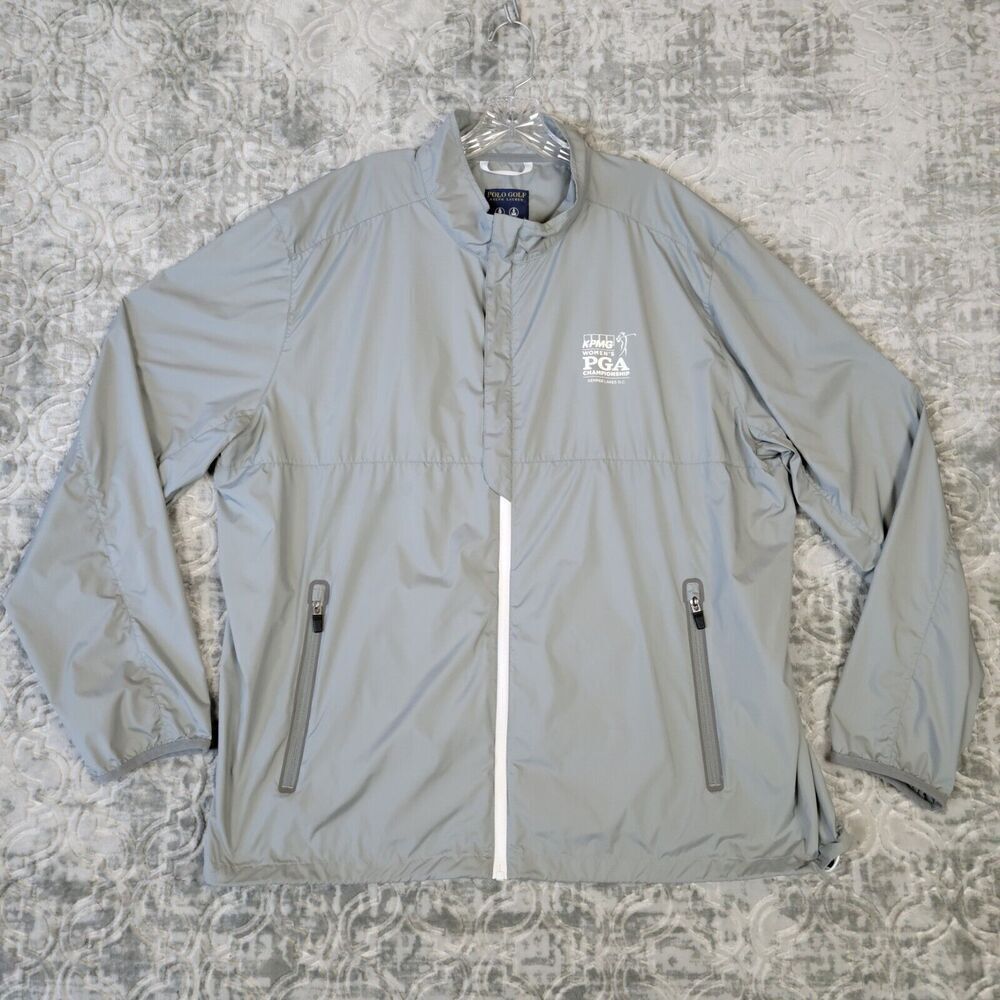 Ralph Lauren Jacket Womens 2XL XXL Gray Golf PGA Championship Kemper Lakes